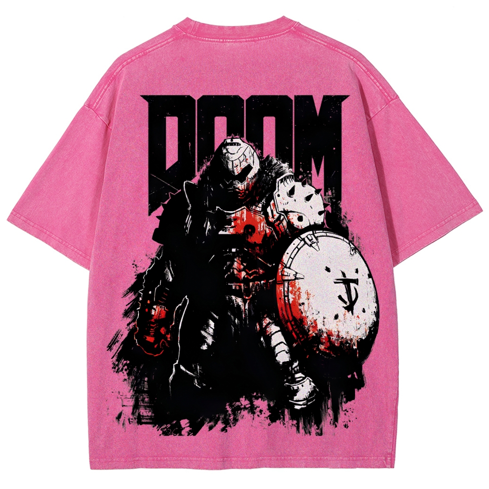 DOOM Unisex Fit Washed T-Shirt 2604007404