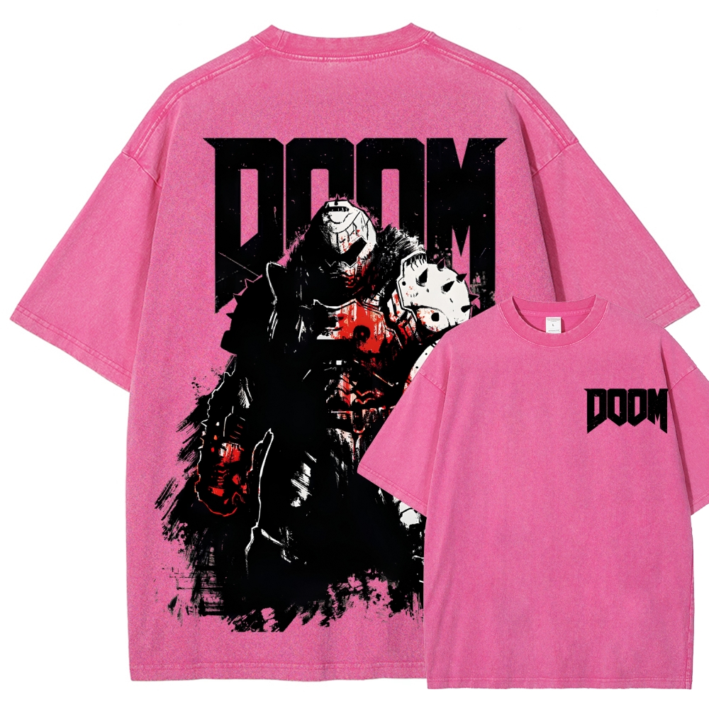DOOM Unisex Fit Washed T-Shirt 2604007404