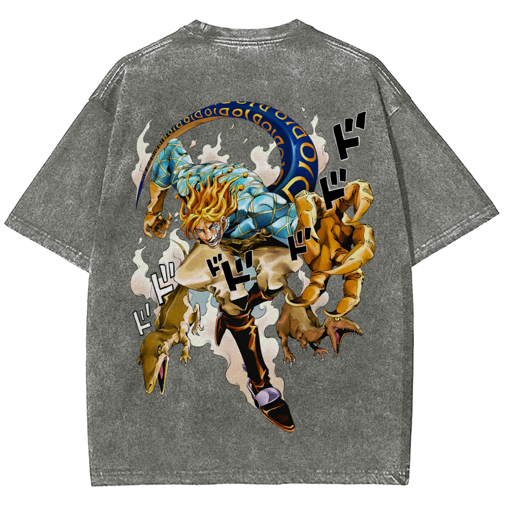 Jojo's Bizarre Adventure Unisex Fit Washed T-Shirt 2604008713