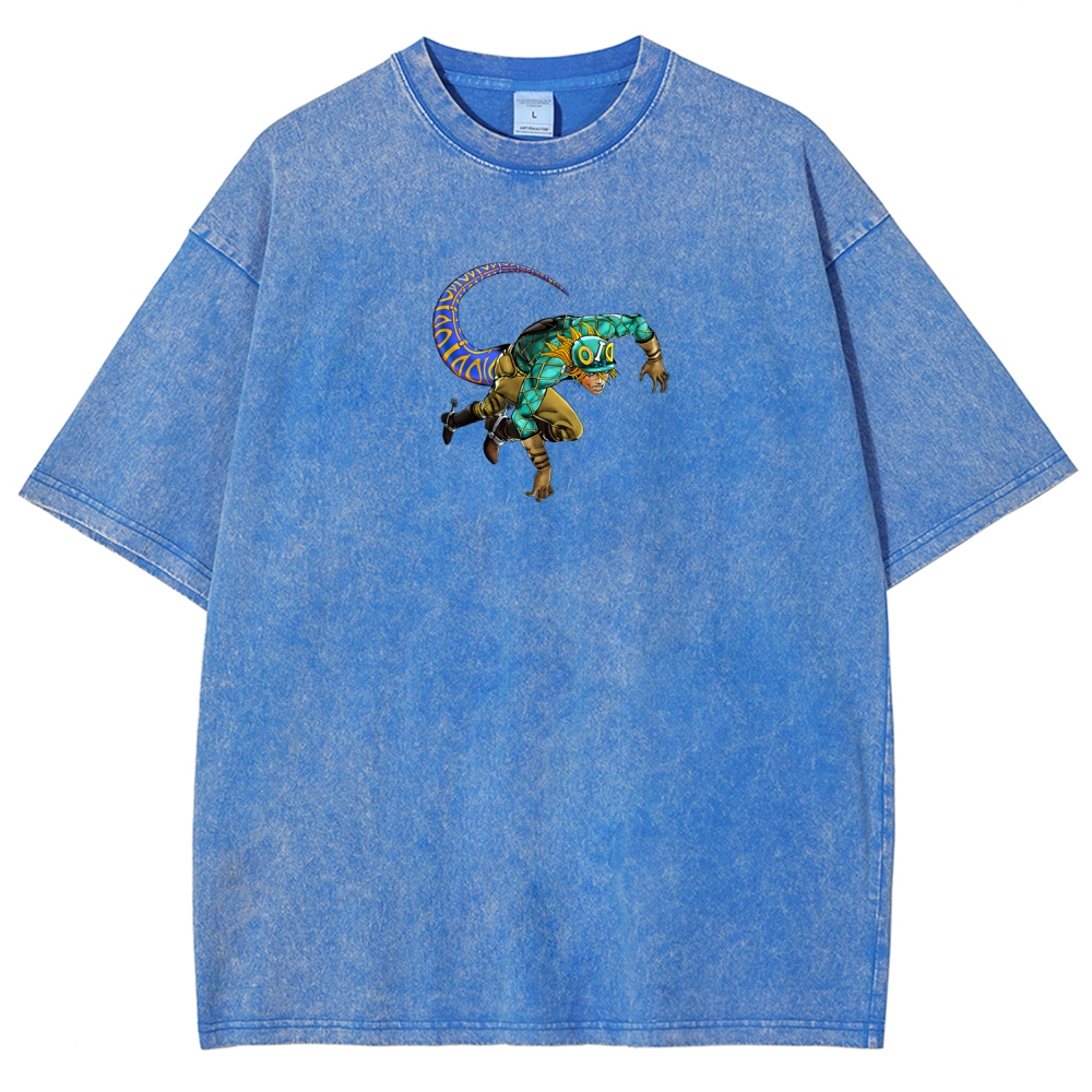 Jojo's Bizarre Adventure Unisex Fit Washed T-Shirt 2604008713