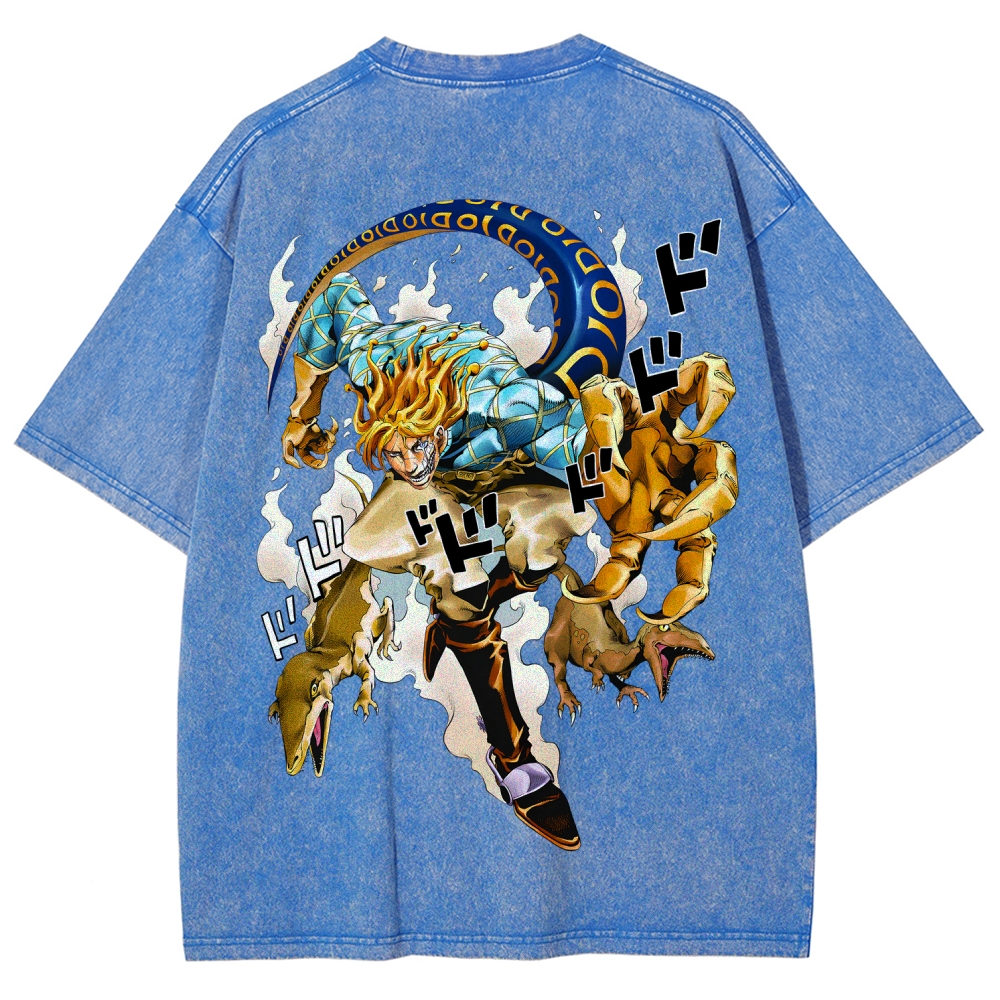Jojo's Bizarre Adventure Unisex Fit Washed T-Shirt 2604008713