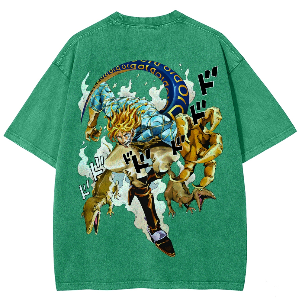 Jojo's Bizarre Adventure Unisex Fit Washed T-Shirt 2604008713