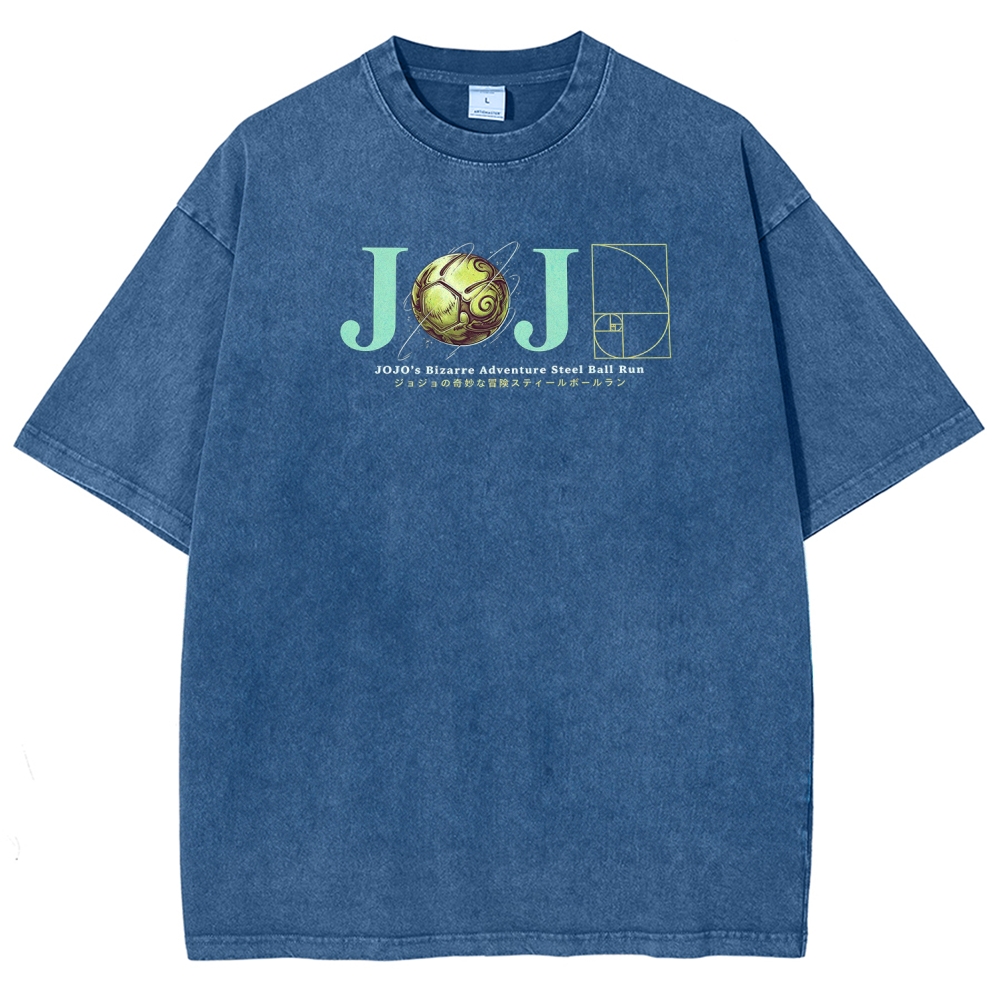  Jojo's Bizarre Adventure Unisex Fit Washed T-Shirt 2604010031