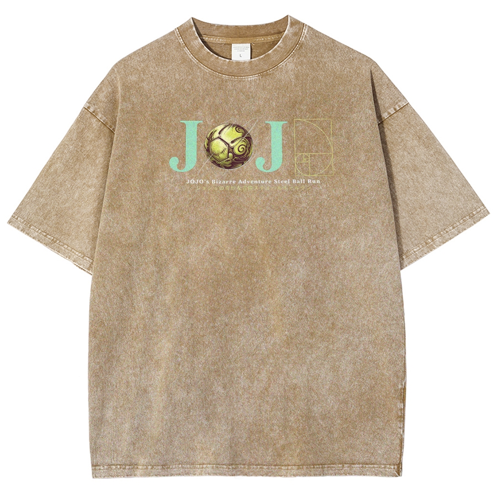  Jojo's Bizarre Adventure Unisex Fit Washed T-Shirt 2604010031