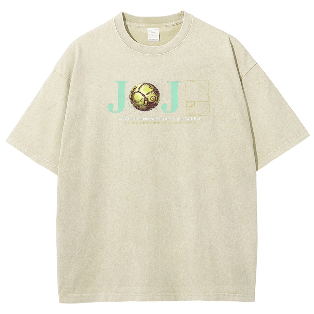  Jojo's Bizarre Adventure Unisex Fit Washed T-Shirt 2604010031