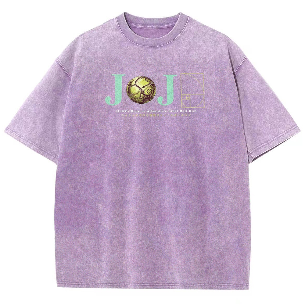  Jojo's Bizarre Adventure Unisex Fit Washed T-Shirt 2604010031