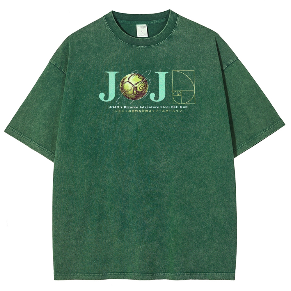  Jojo's Bizarre Adventure Unisex Fit Washed T-Shirt 2604010031
