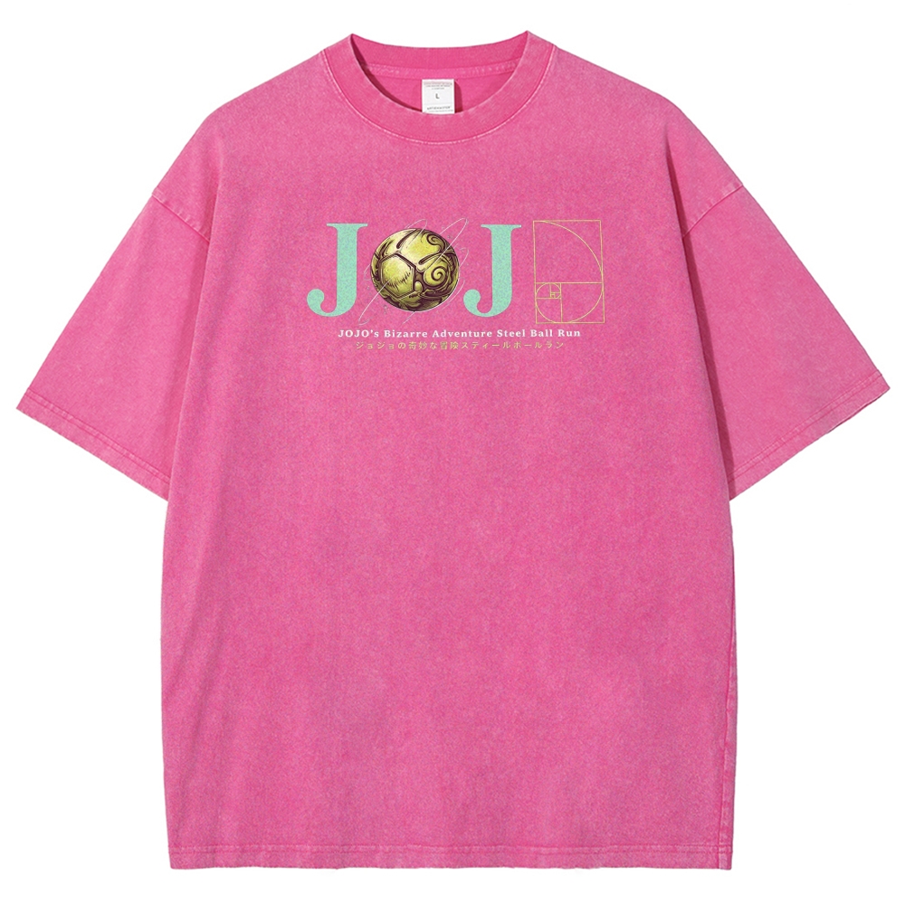  Jojo's Bizarre Adventure Unisex Fit Washed T-Shirt 2604010031