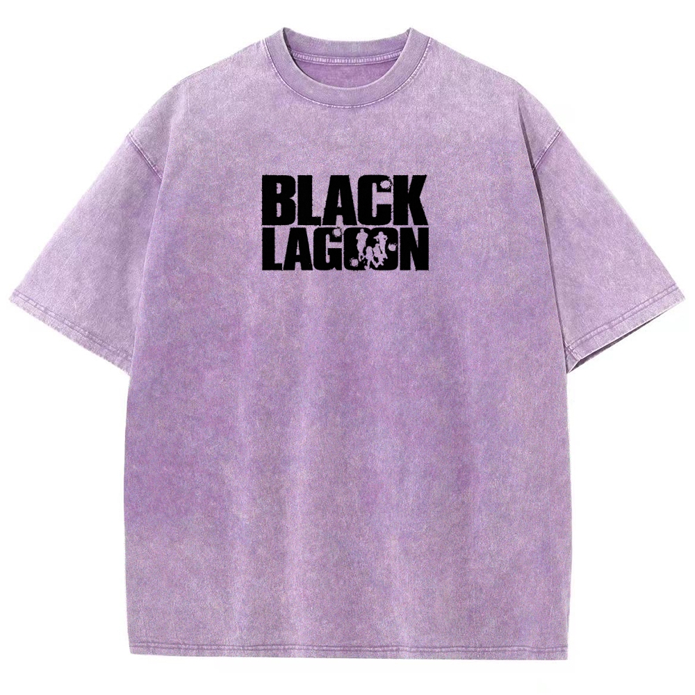 Black Lagoon Unisex Fit Washed T-Shirt 2604010237