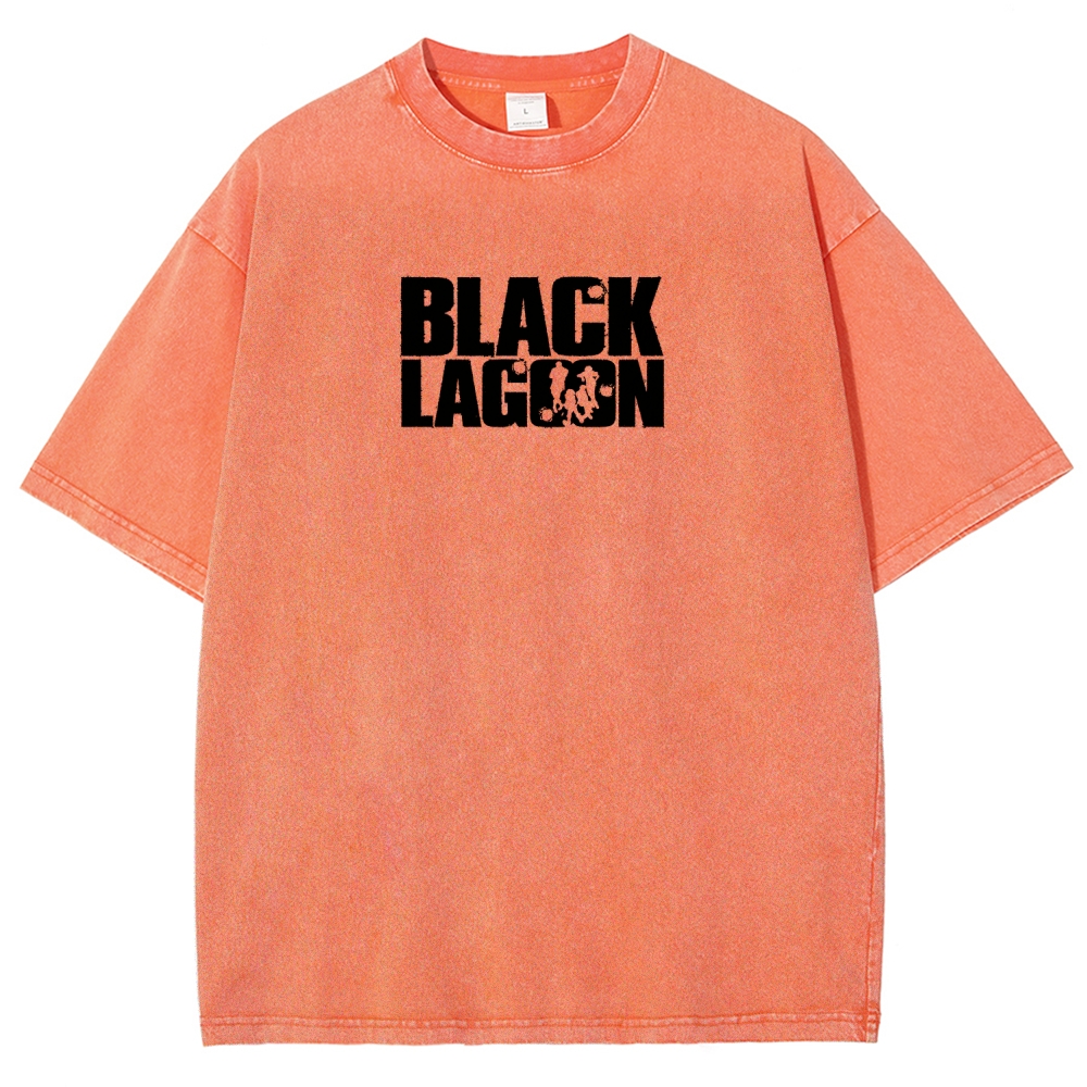 Black Lagoon Unisex Fit Washed T-Shirt 2604010237