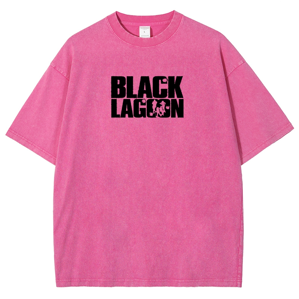 Black Lagoon Unisex Fit Washed T-Shirt 2604010237