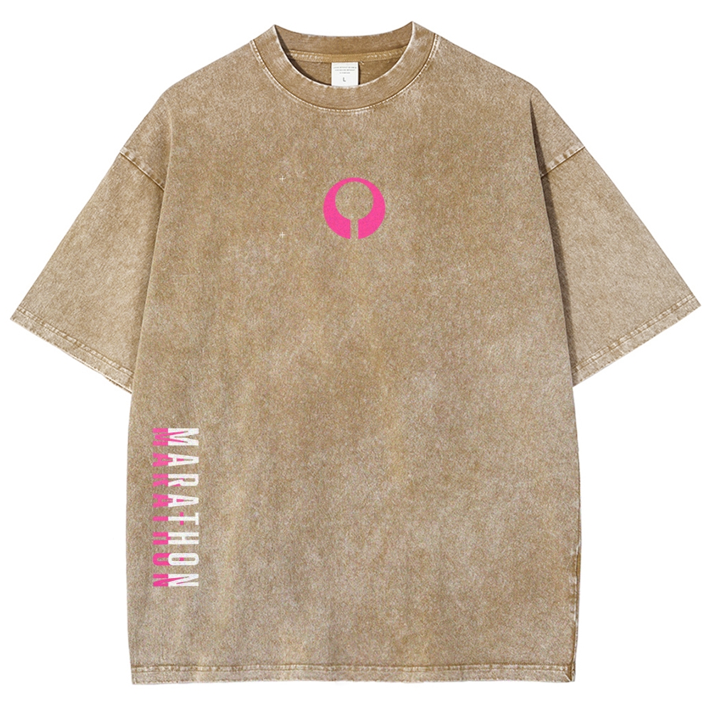 Marathon Unisex Fit Washed T-Shirt 2604010493