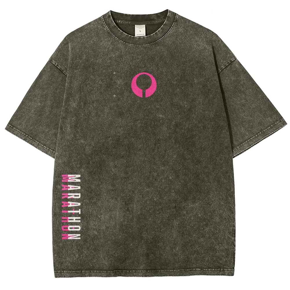 Marathon Unisex Fit Washed T-Shirt 2604010493