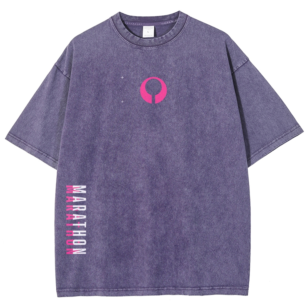 Marathon Unisex Fit Washed T-Shirt 2604010493