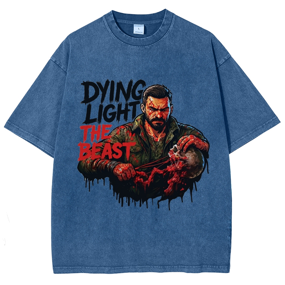 Dying Light Unisex Fit Washed T-Shirt 2604013533