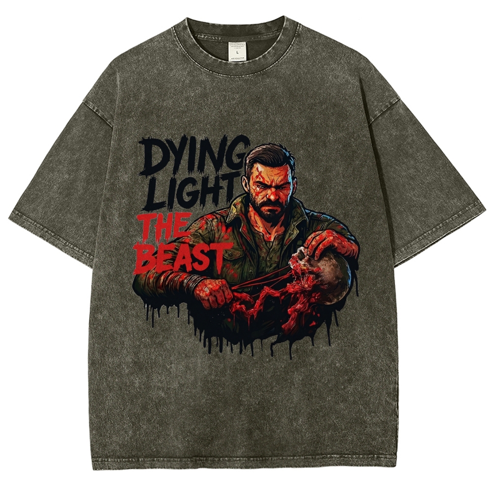 Dying Light Unisex Fit Washed T-Shirt 2604013533