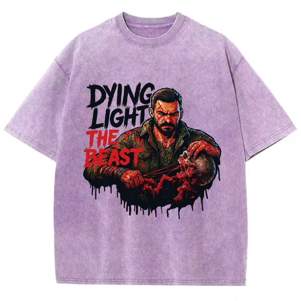 Dying Light Unisex Fit Washed T-Shirt 2604013533