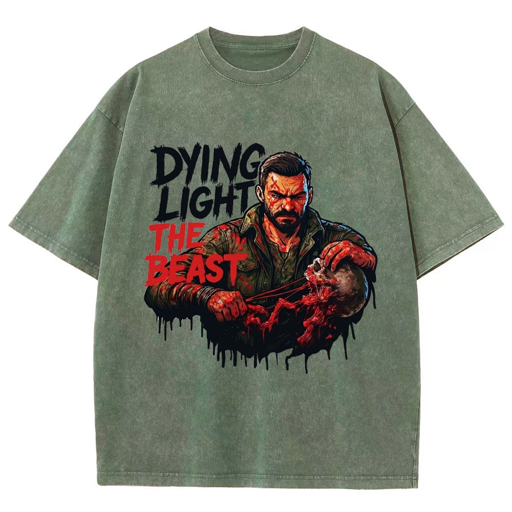 Dying Light Unisex Fit Washed T-Shirt 2604013533