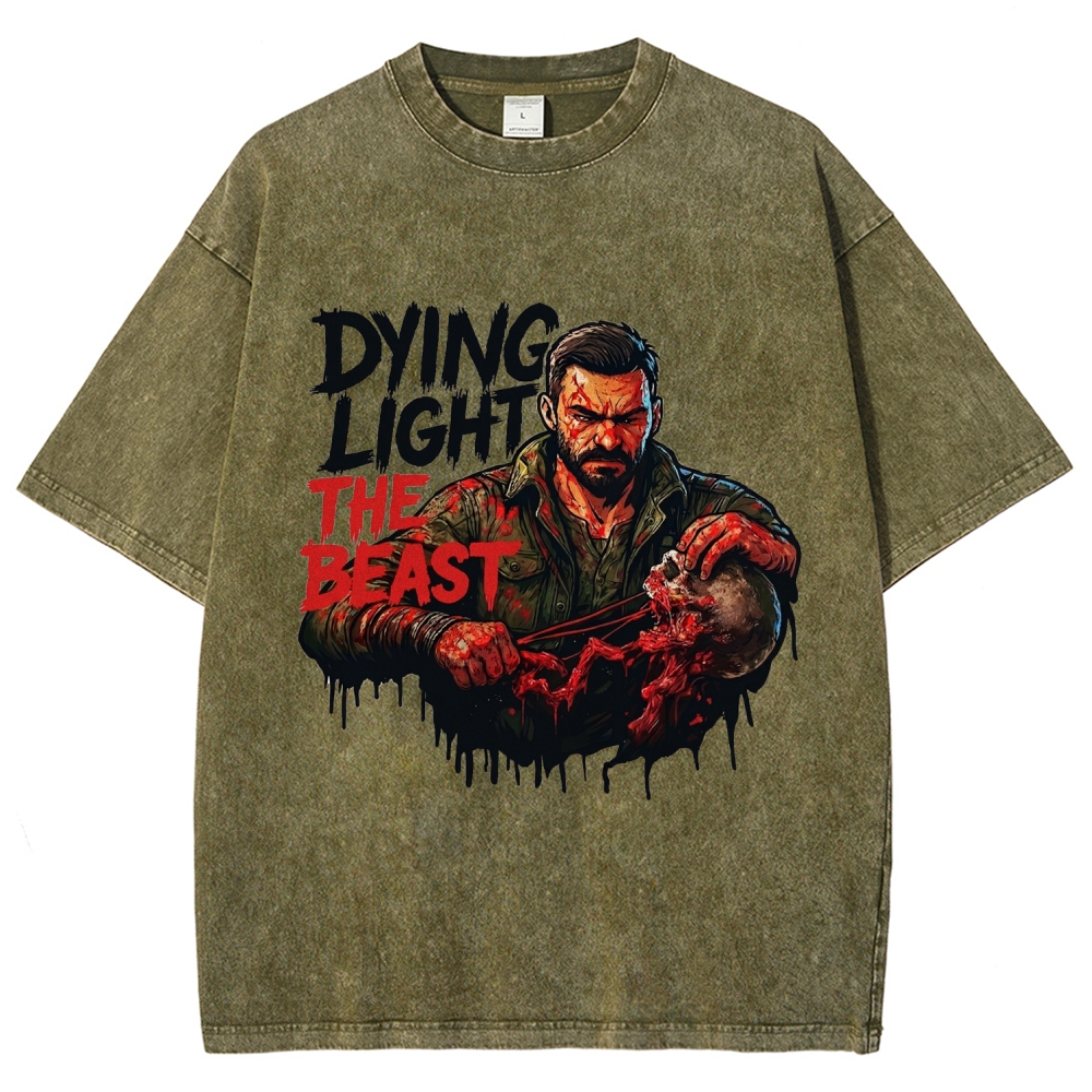 Dying Light Unisex Fit Washed T-Shirt 2604013533