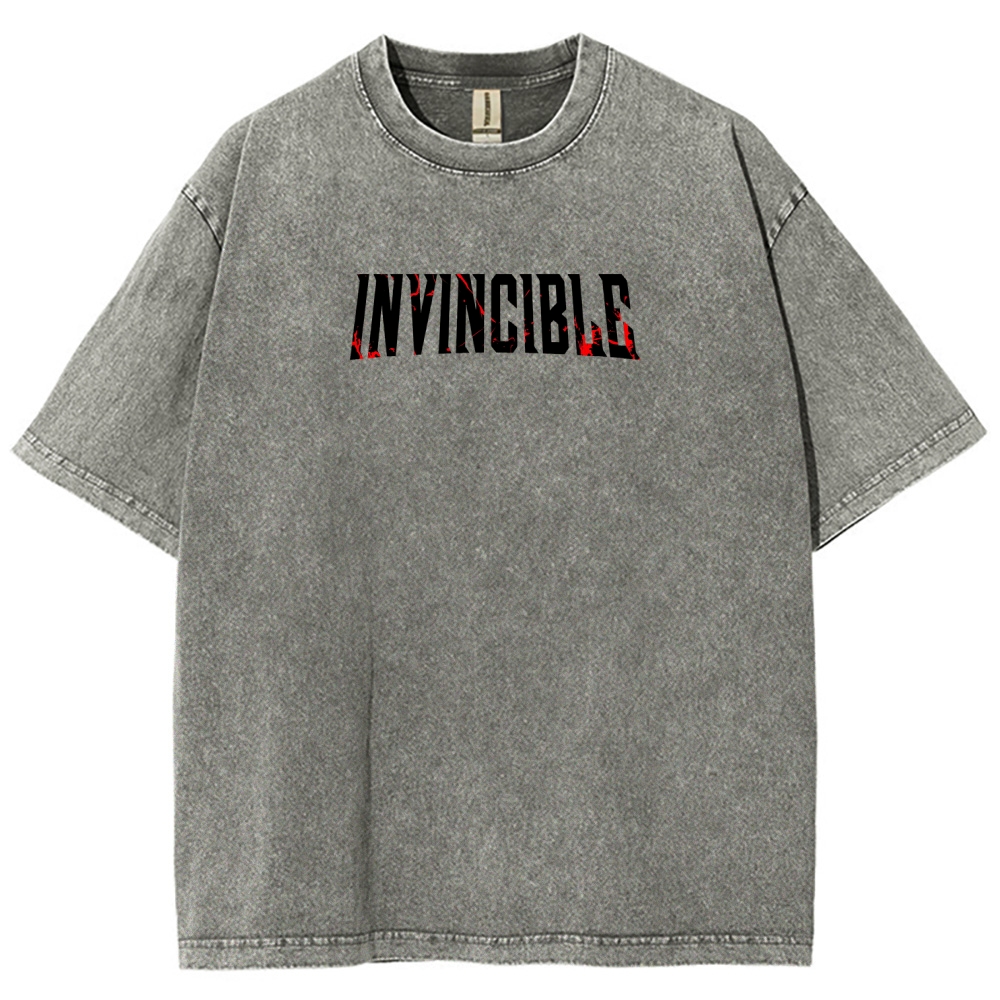 Invincible Unisex Fit Washed T-Shirt 2604013968