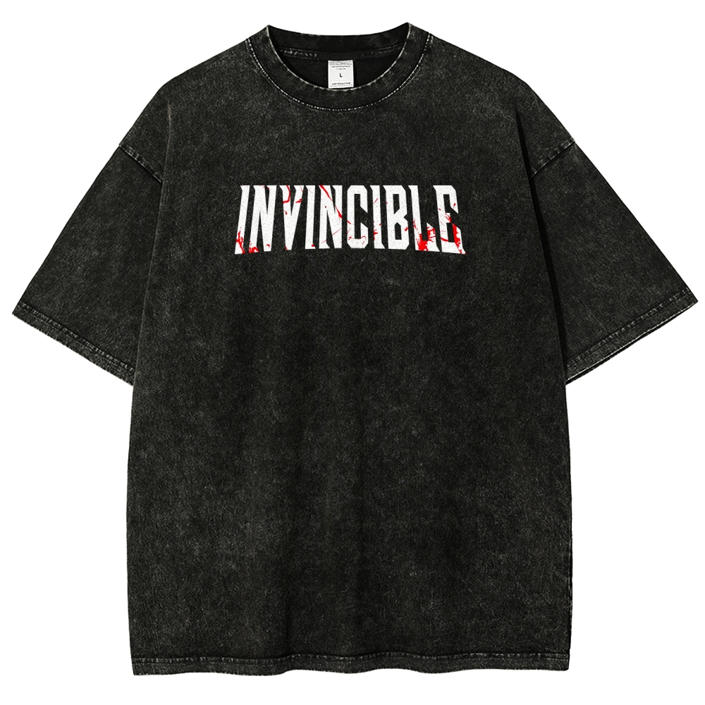 Invincible Unisex Fit Washed T-Shirt 2604013968