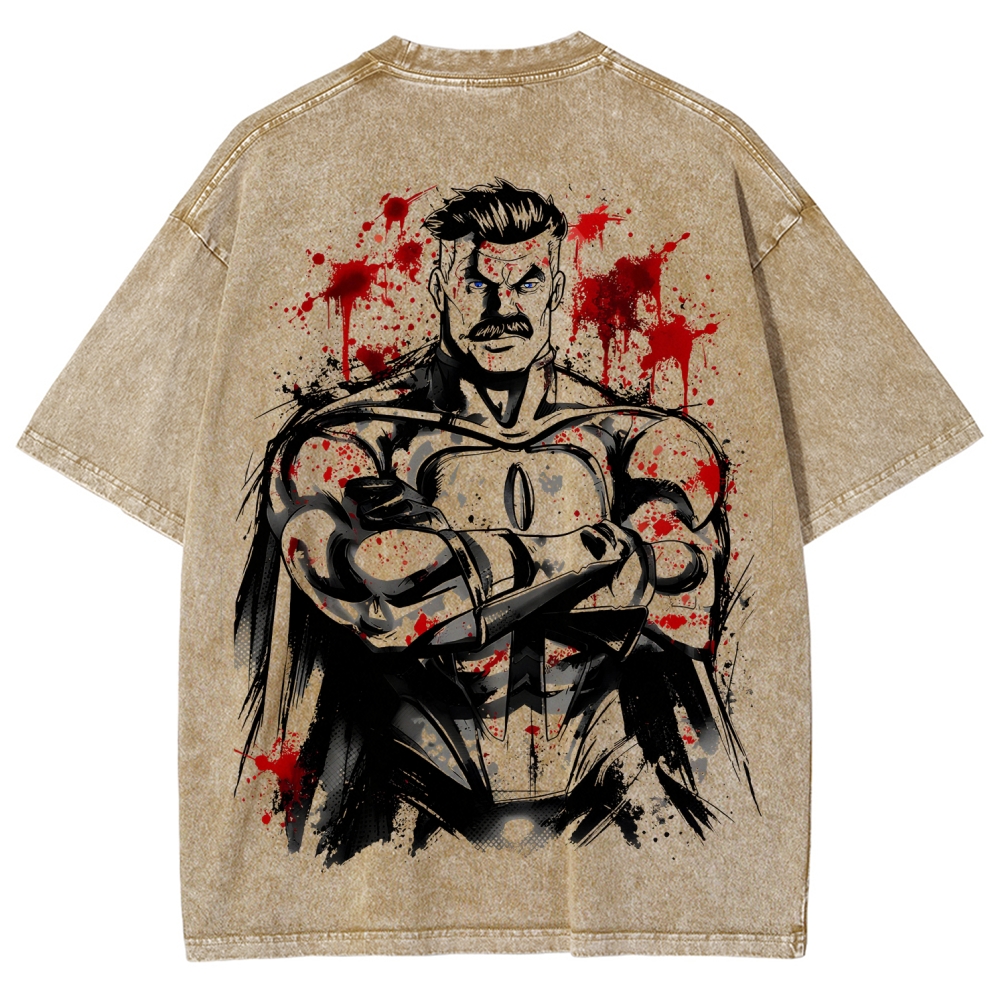 Invincible Unisex Fit Washed T-Shirt 2604013968