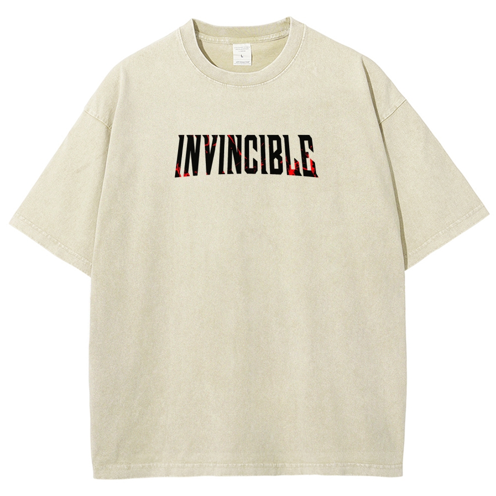 Invincible Unisex Fit Washed T-Shirt 2604013968