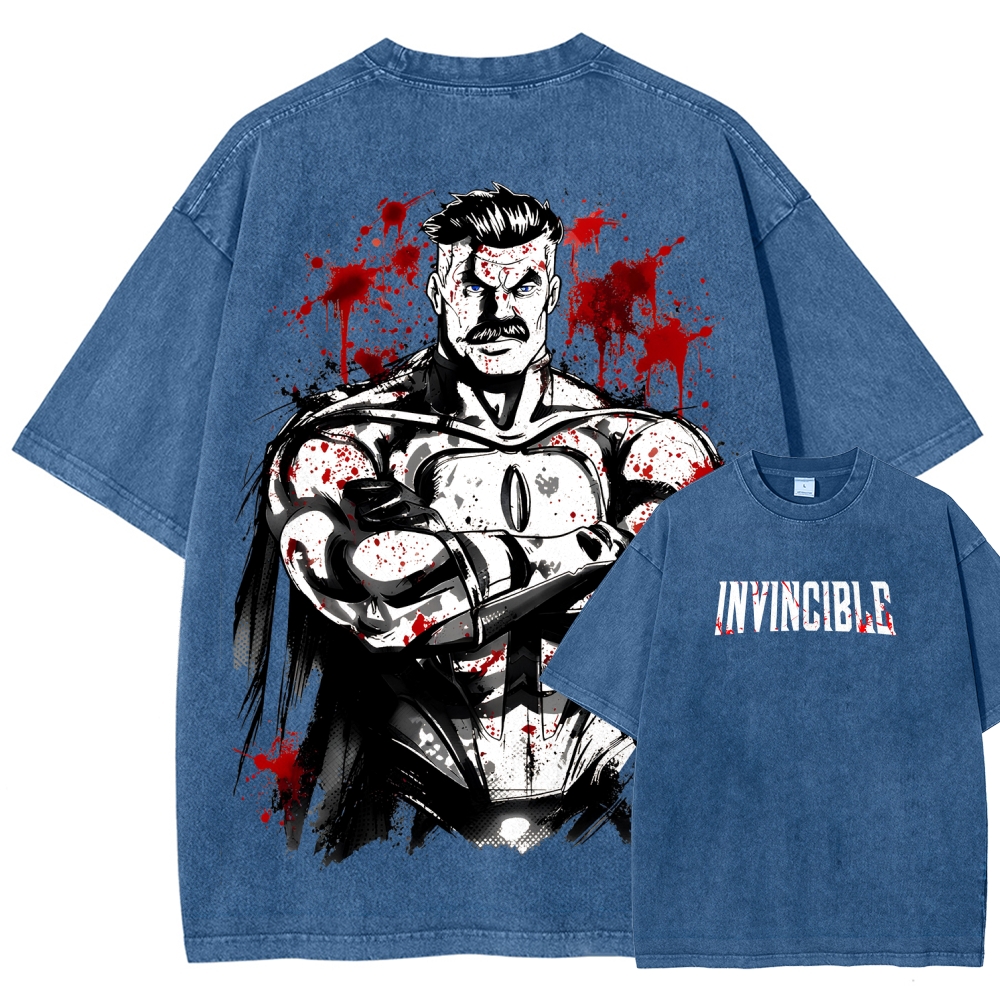 Invincible Unisex Fit Washed T-Shirt 2604013968