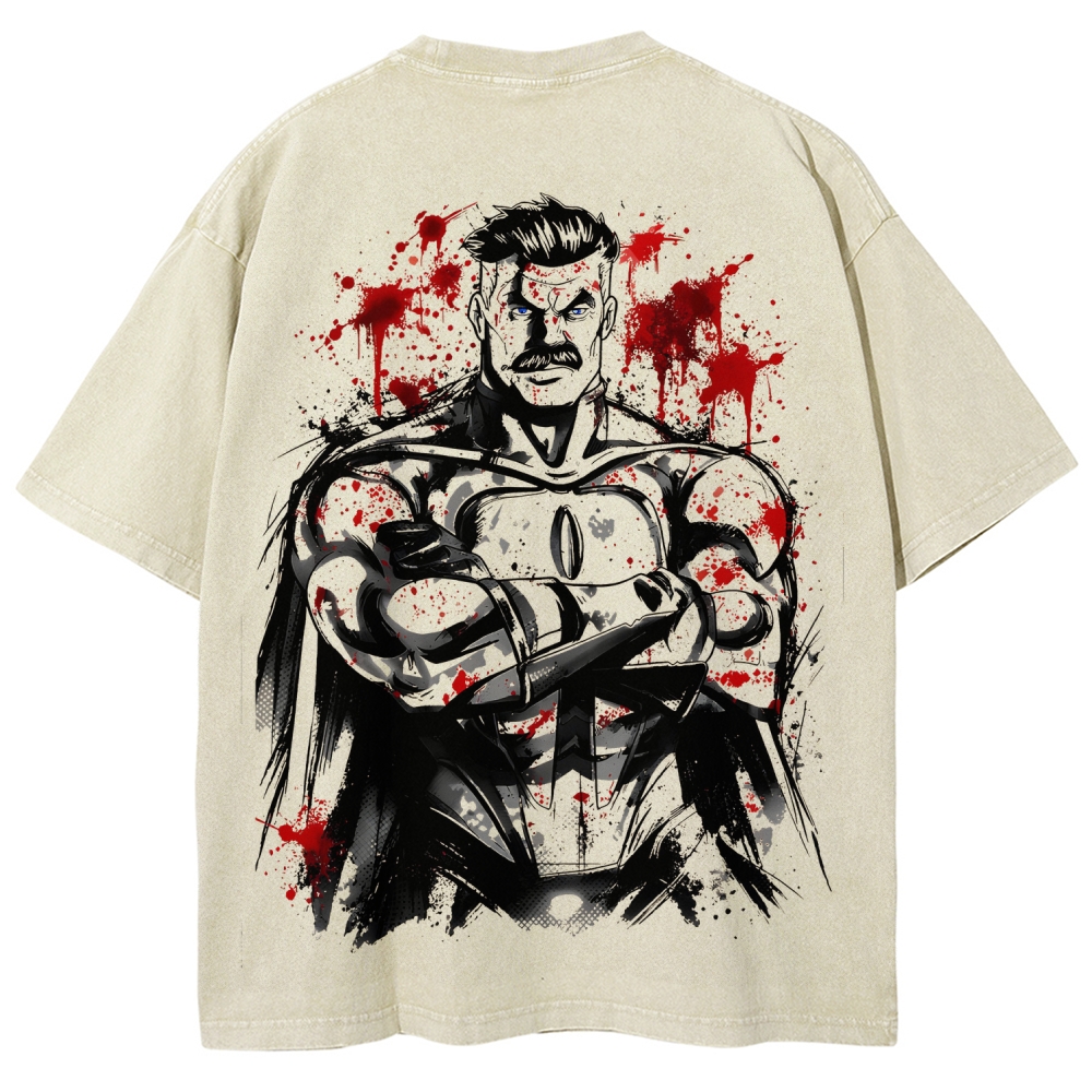 Invincible Unisex Fit Washed T-Shirt 2604013968