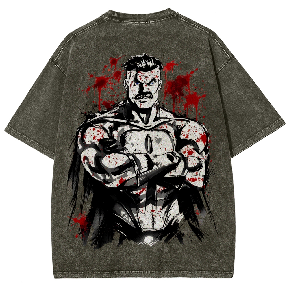 Invincible Unisex Fit Washed T-Shirt 2604013968