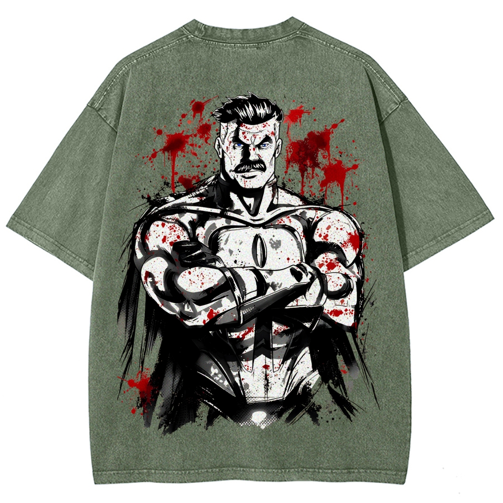 Invincible Unisex Fit Washed T-Shirt 2604013968