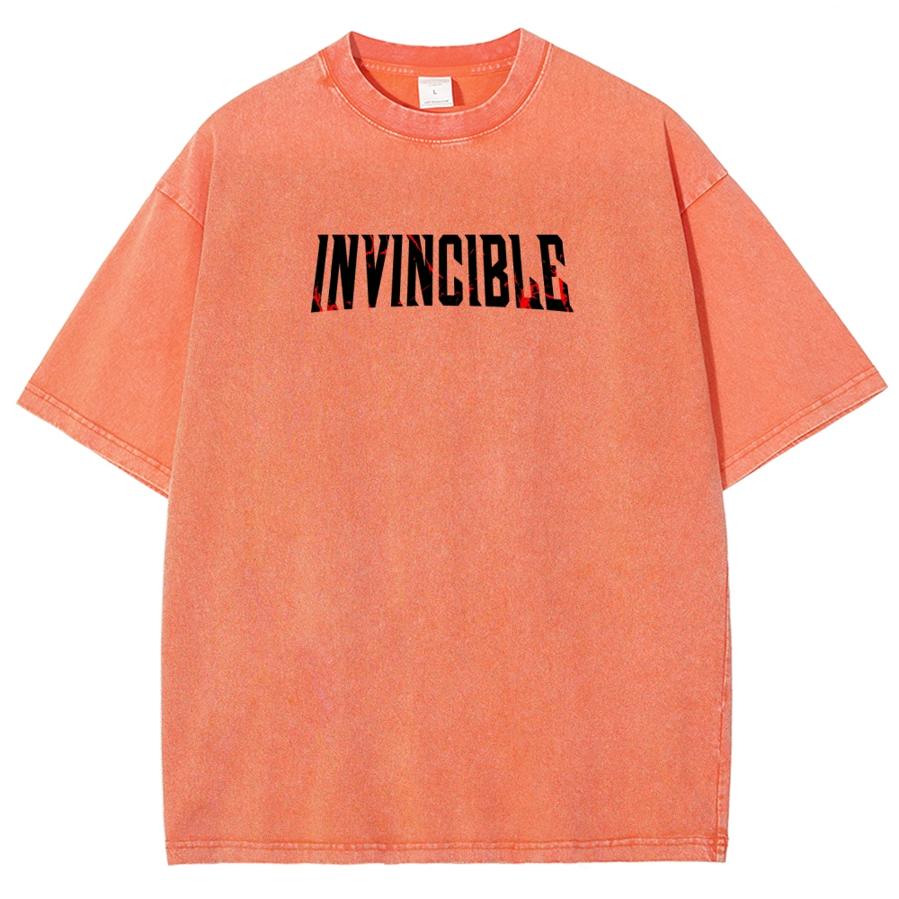 Invincible Unisex Fit Washed T-Shirt 2604013968