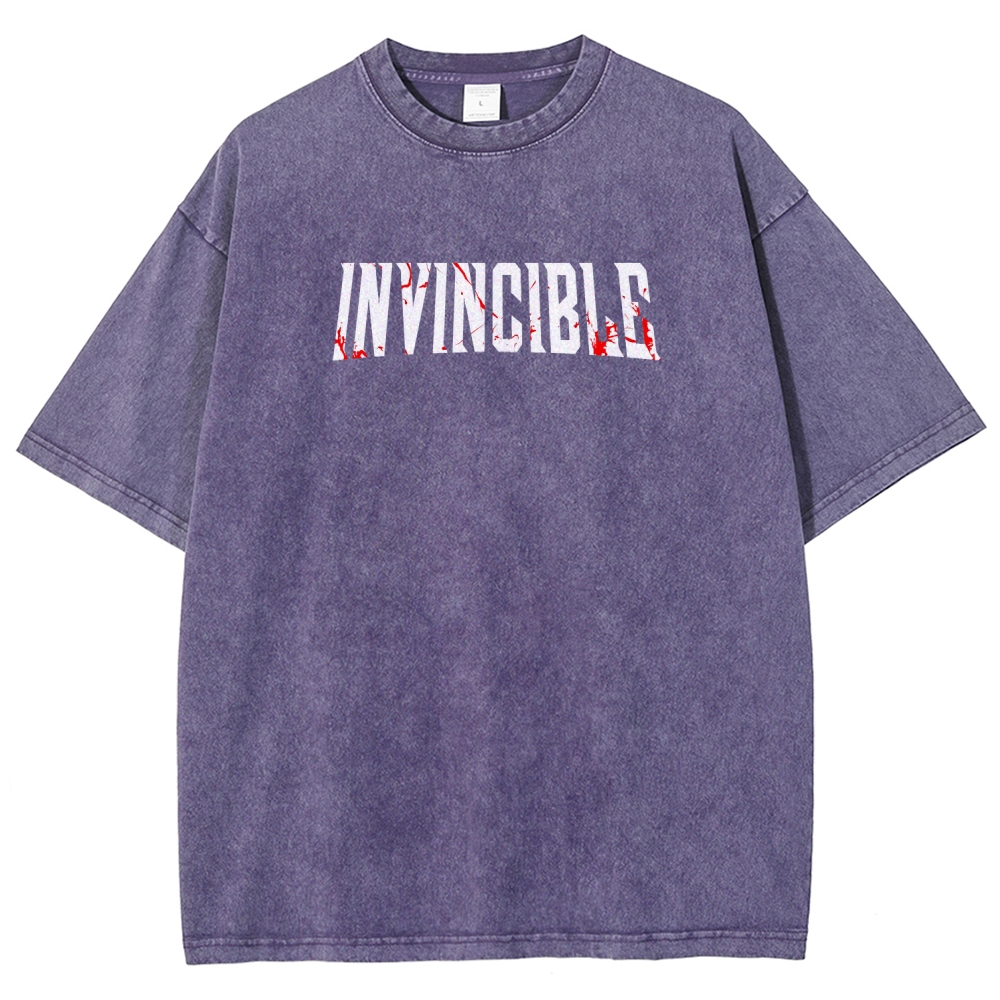 Invincible Unisex Fit Washed T-Shirt 2604013968