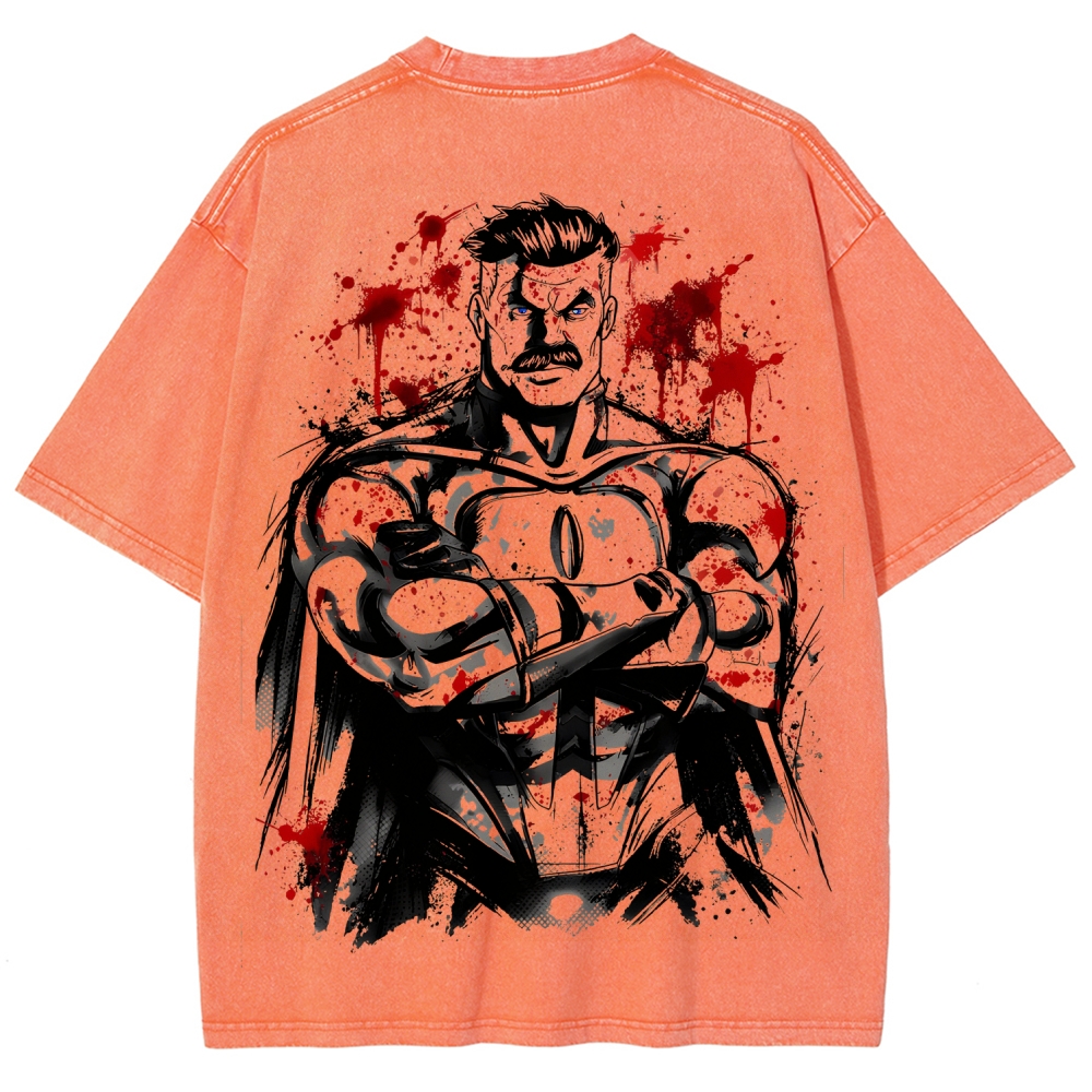 Invincible Unisex Fit Washed T-Shirt 2604013968