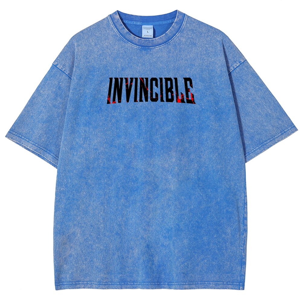 Invincible Unisex Fit Washed T-Shirt 2604013968