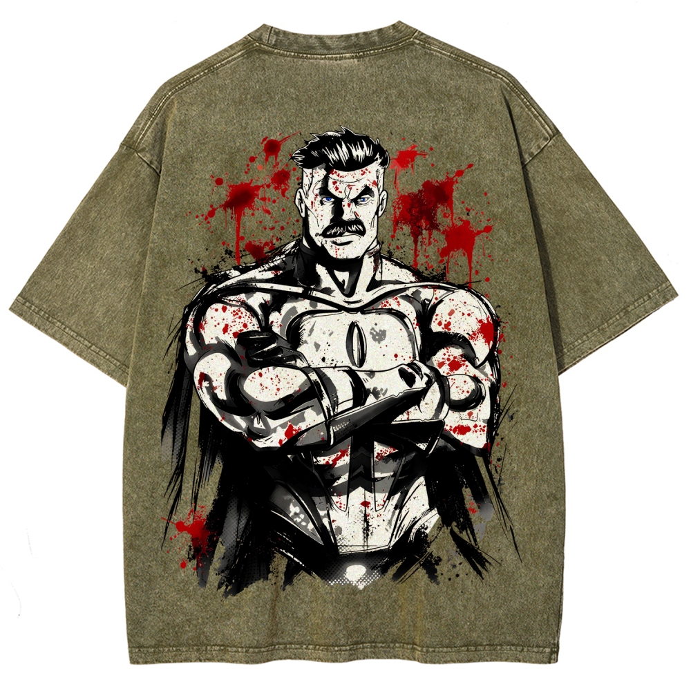 Invincible Unisex Fit Washed T-Shirt 2604013968