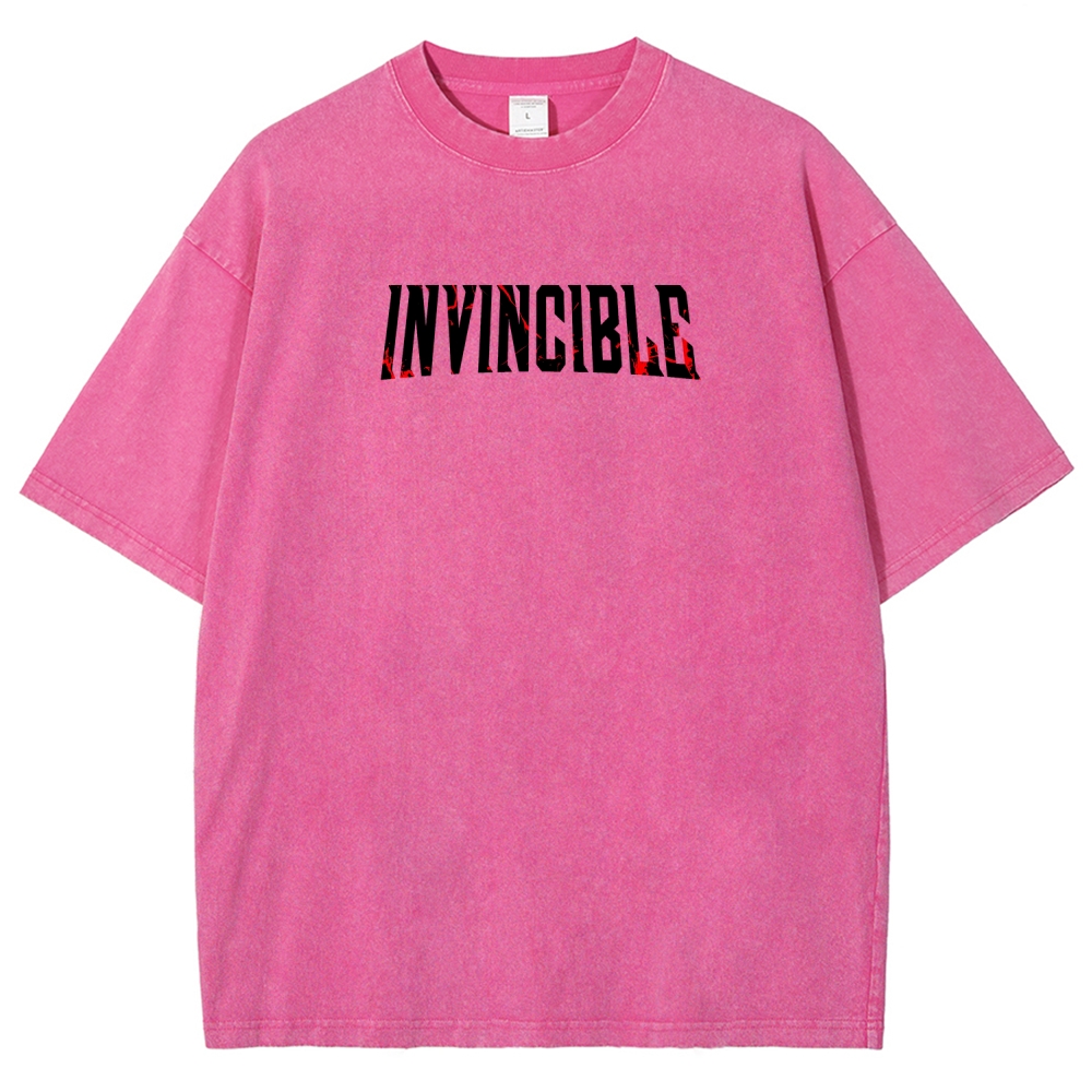 Invincible Unisex Fit Washed T-Shirt 2604013968