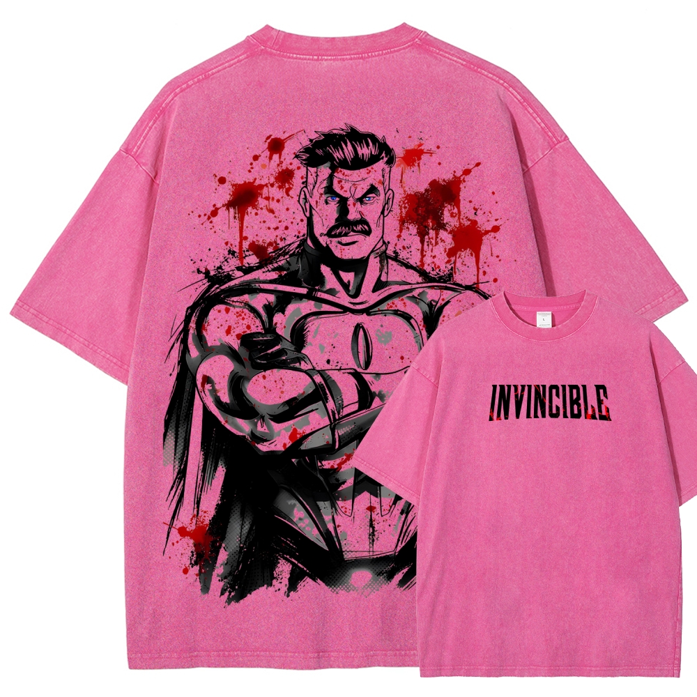 Invincible Unisex Fit Washed T-Shirt 2604013968