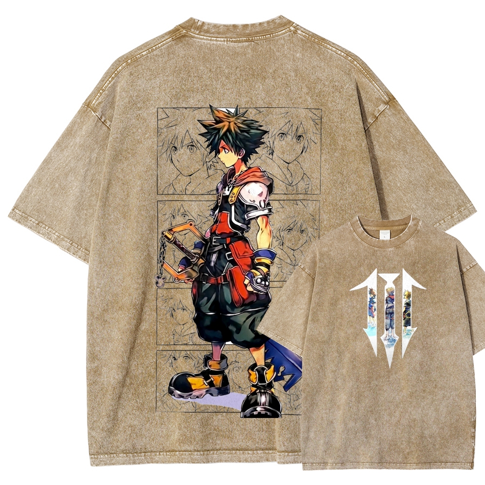 Kingdom Hearts Unisex Fit Washed T-Shirt 2604014660