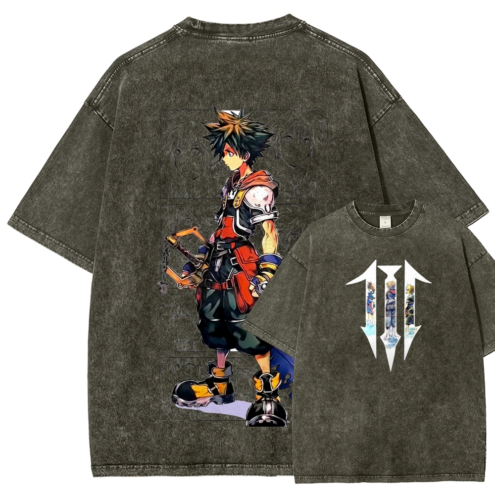 Kingdom Hearts Unisex Fit Washed T-Shirt 2604014660