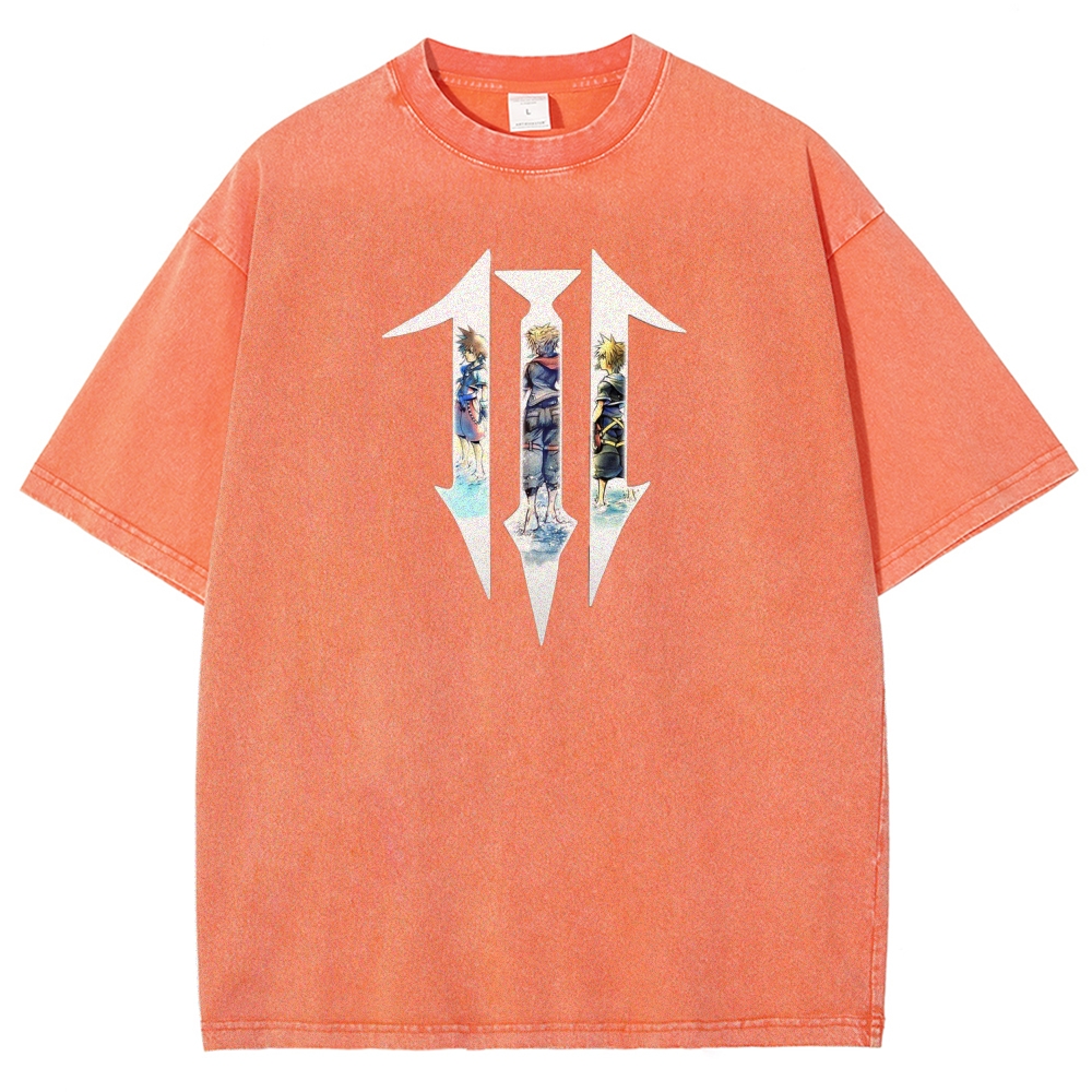 Kingdom Hearts Unisex Fit Washed T-Shirt 2604014660