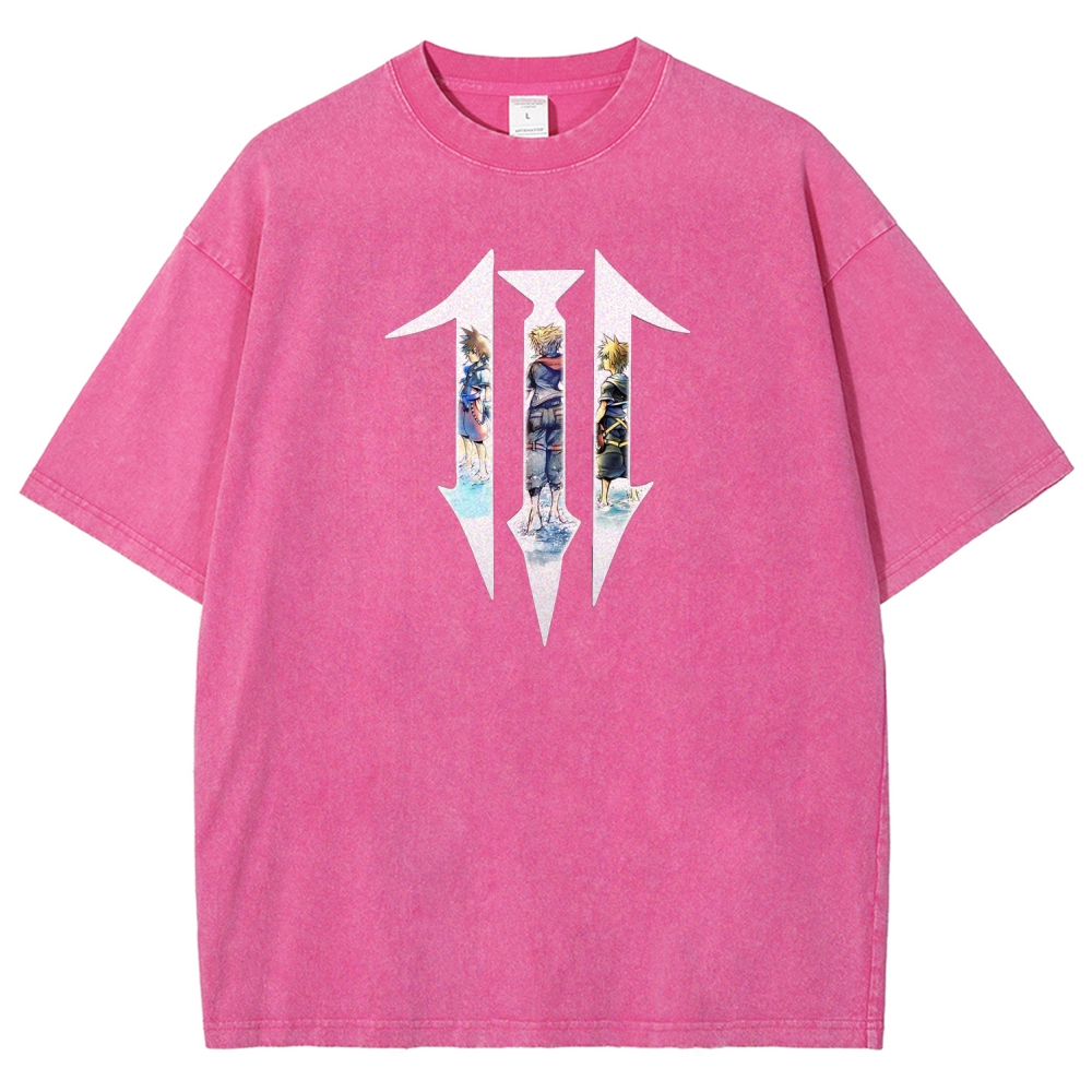 Kingdom Hearts Unisex Fit Washed T-Shirt 2604014660