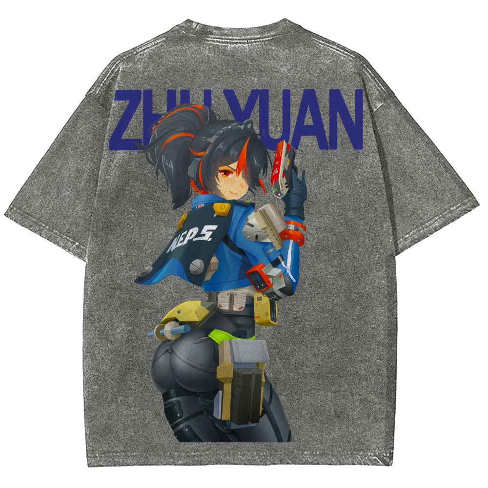 Zenless Zone Zero Unisex Fit Washed T-Shirt 2604015534