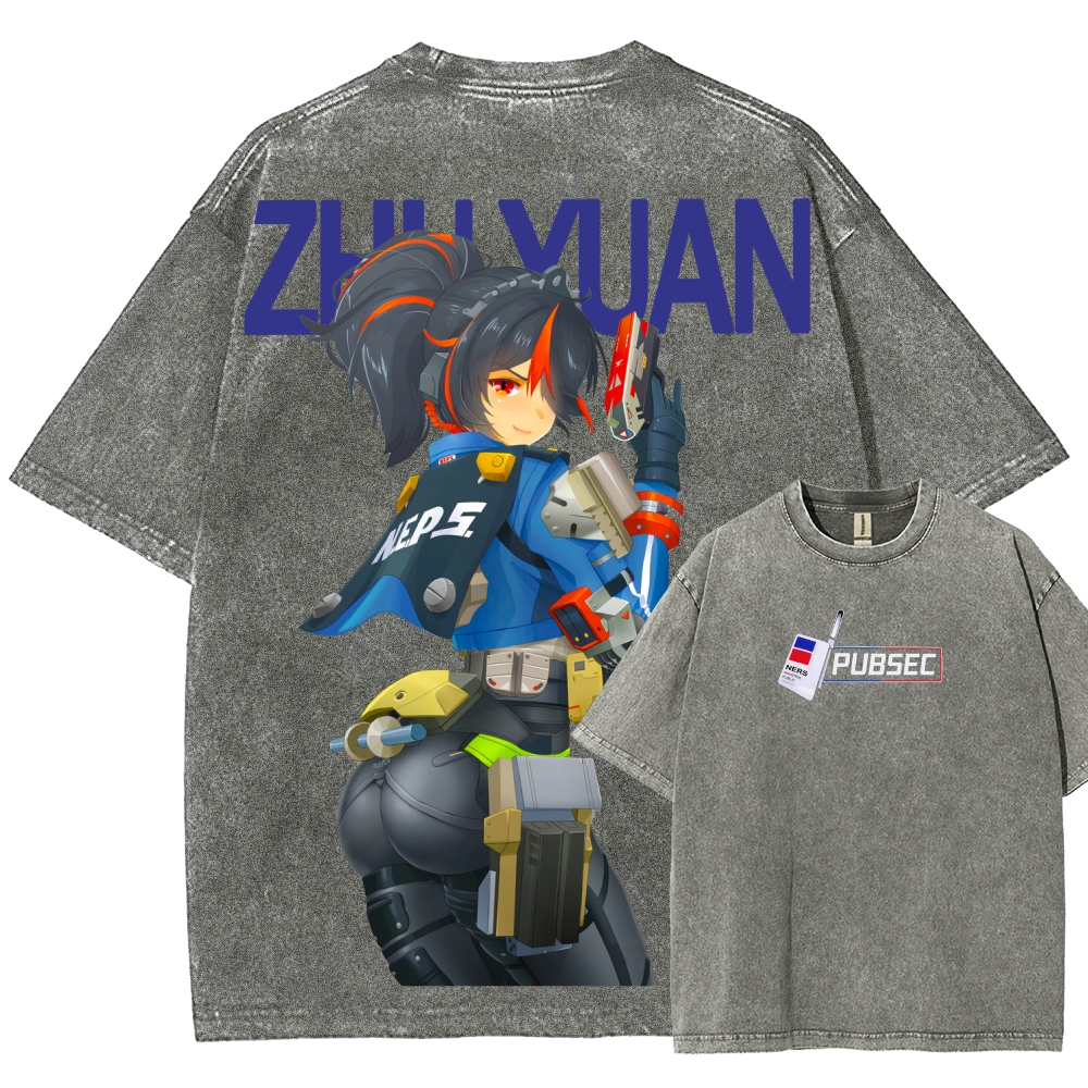 Zenless Zone Zero Unisex Fit Washed T-Shirt 2604015534