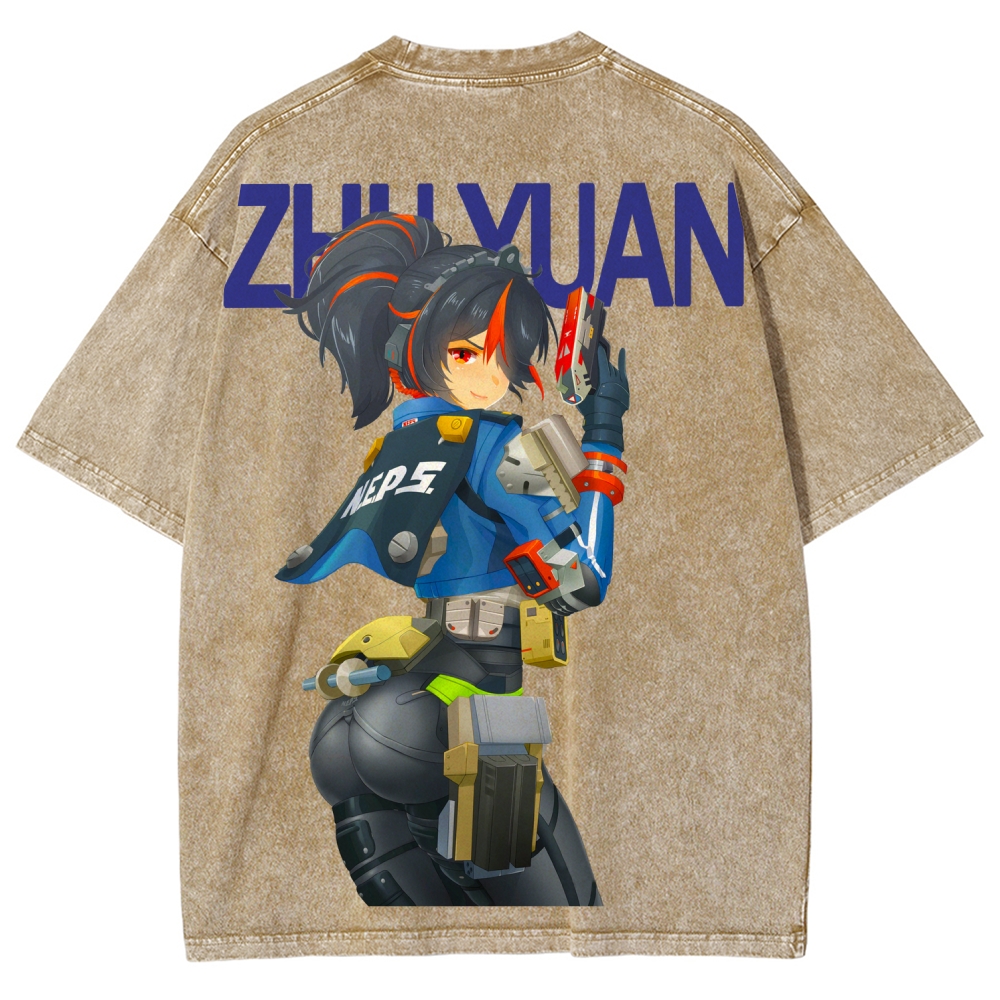 Zenless Zone Zero Unisex Fit Washed T-Shirt 2604015534