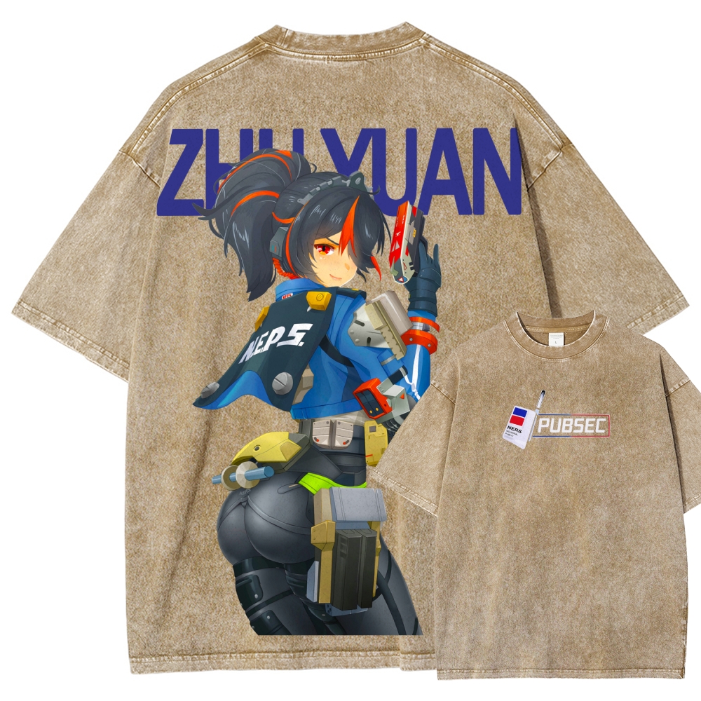 Zenless Zone Zero Unisex Fit Washed T-Shirt 2604015534