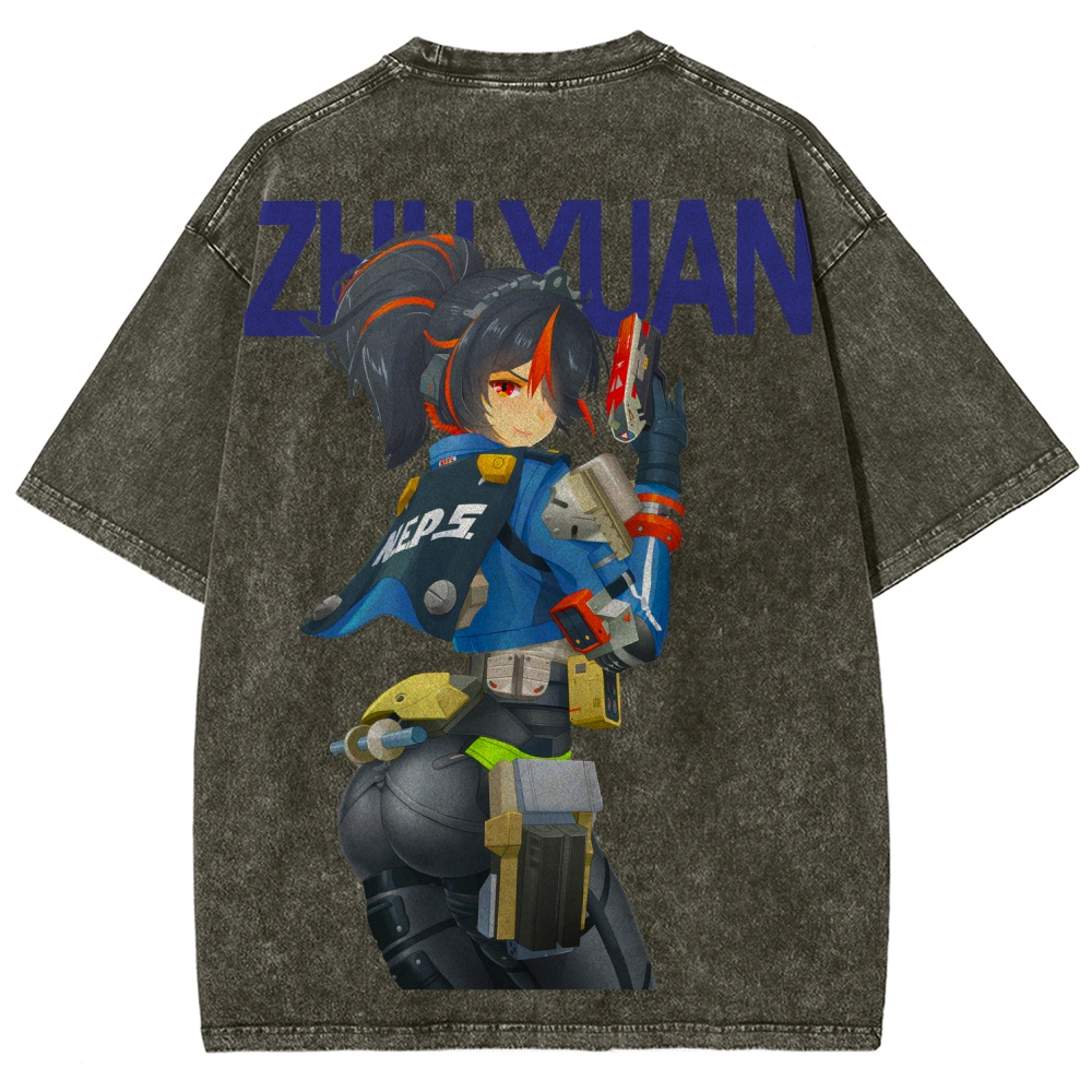 Zenless Zone Zero Unisex Fit Washed T-Shirt 2604015534