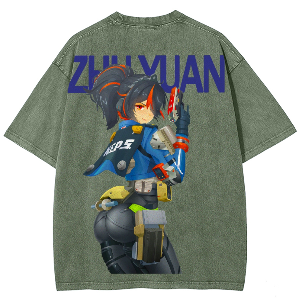 Zenless Zone Zero Unisex Fit Washed T-Shirt 2604015534