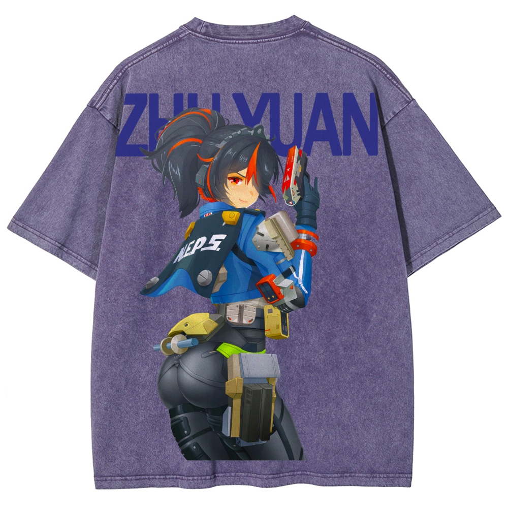 Zenless Zone Zero Unisex Fit Washed T-Shirt 2604015534