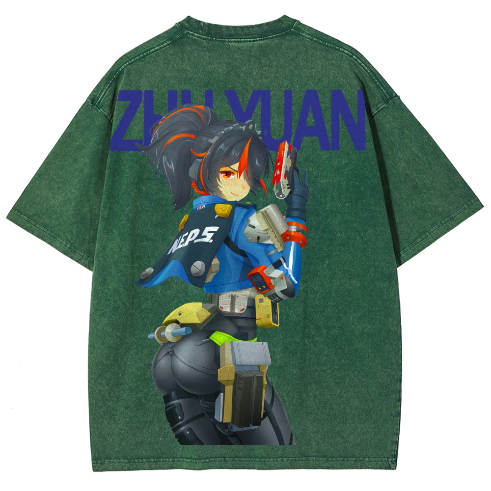 Zenless Zone Zero Unisex Fit Washed T-Shirt 2604015534